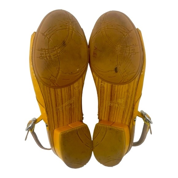 Dansko Madalyn Leather Heel Slingbacks Mango (yellow) Size EU 41 (US 10.5 - 11) - Picture 10 of 14